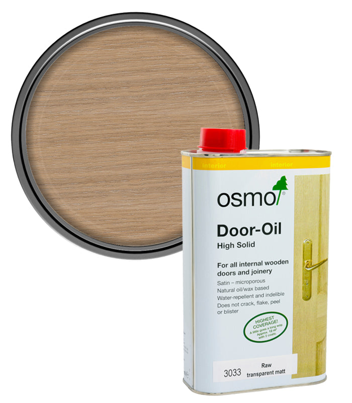 Osmo Door Oil - Raw Transparent Matt 3033 - 1 Litre