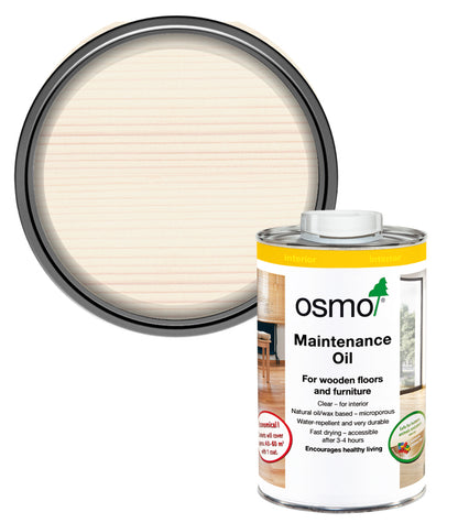 Osmo Maintenance Oil - Clear- Transparent (White) - 1 Litre
