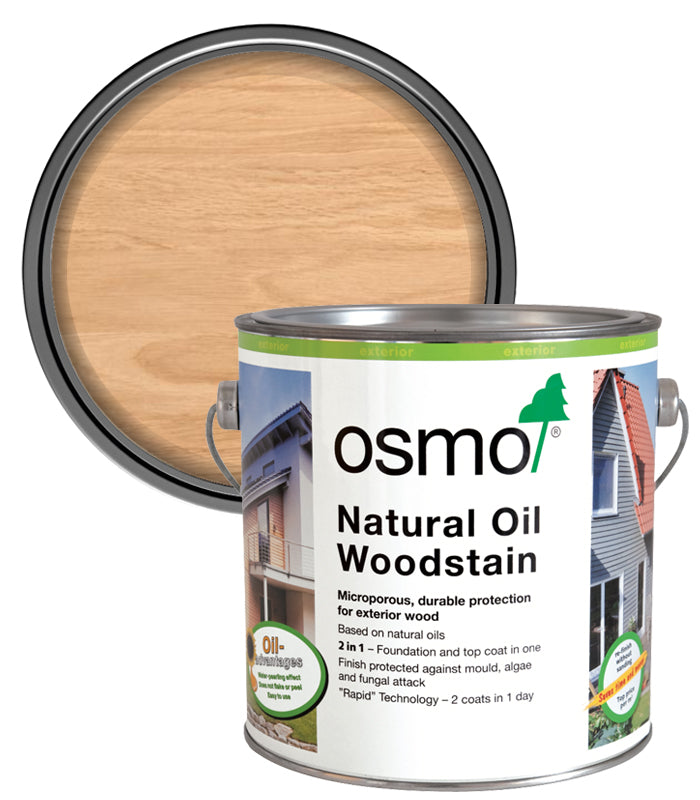 Osmo Natural Oil Woodstain - Clear (Matt) - 2.5 Litre