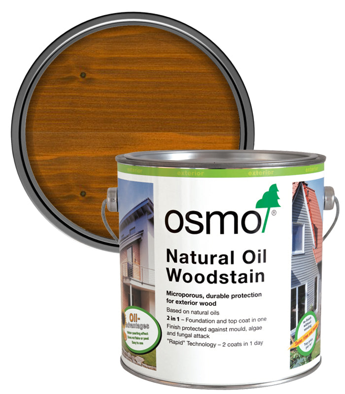 Osmo Natural Oil Woodstain - Oak - 2.5 Litre