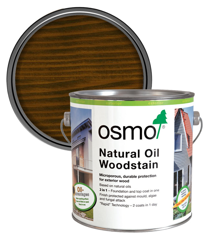 Osmo Natural Oil Woodstain - Walnut - 2.5 Litre