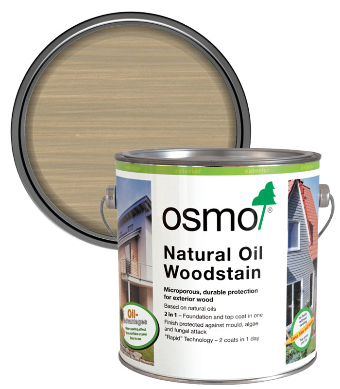 Osmo Natural Oil Woodstain - Basalt Grey - 2.5 Litre