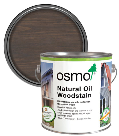 Osmo Natural Oil Woodstain - Quartz Grey - 2.5 Litre