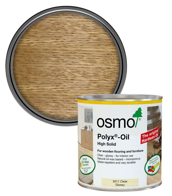 Osmo Polyx Hard Wax Oil - Clear - Gloss - 750ml