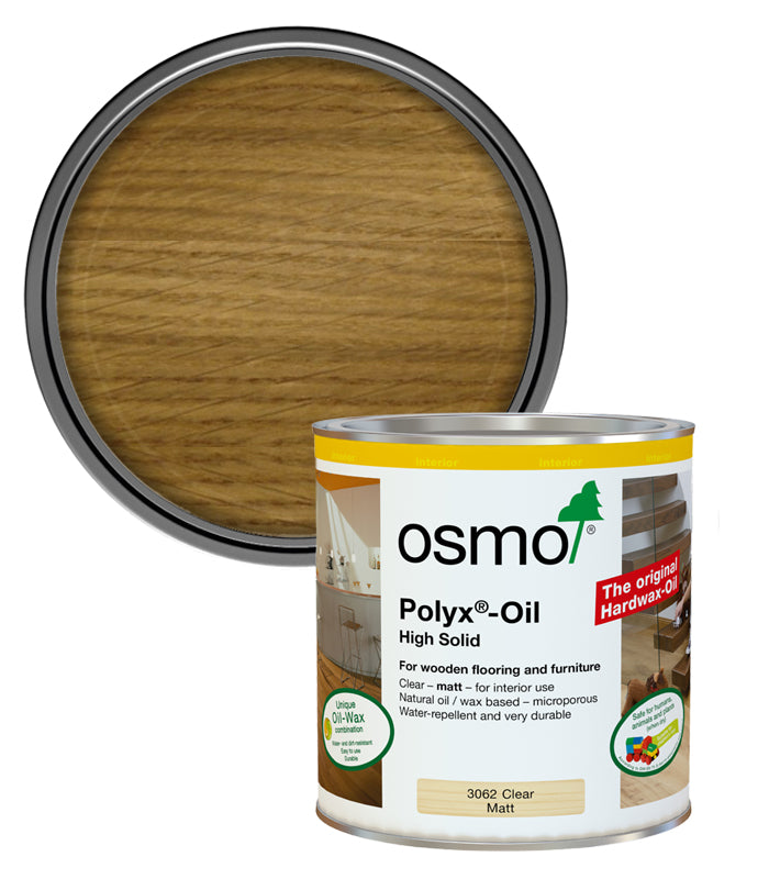 Osmo Polyx Hard Wax Oil - Clear - Matt - 750ml