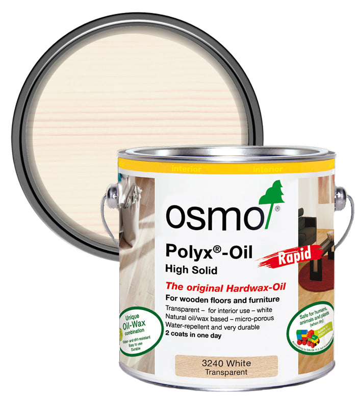 Osmo Polyx Oil Rapid - White - Transparent - 2.5 Litre