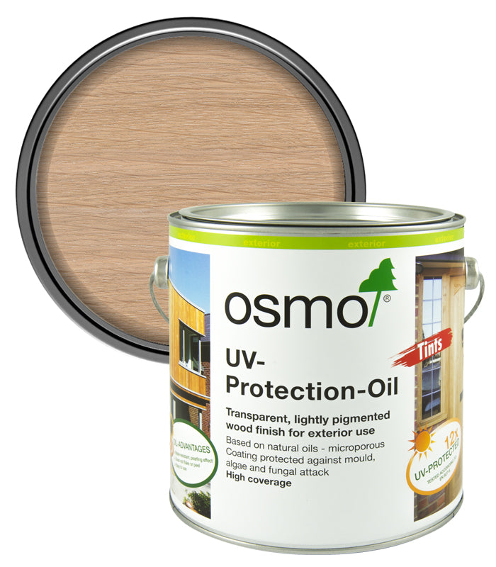 Osmo UV Protection Oil Tints - With Film Protection - Natural Matt - 2.5 Litre
