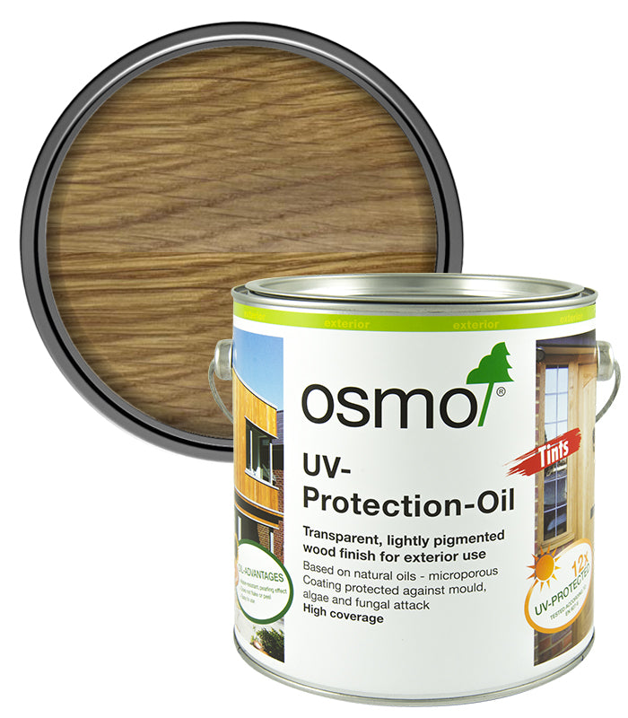 Osmo UV Protection Oil Tints - With Film Protection - Light Oak - 2.5 Litre