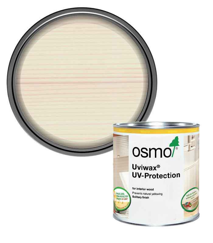 Osmo Uviwax Non Yellowing UV Protection Oil - White - Transparent - 750ml