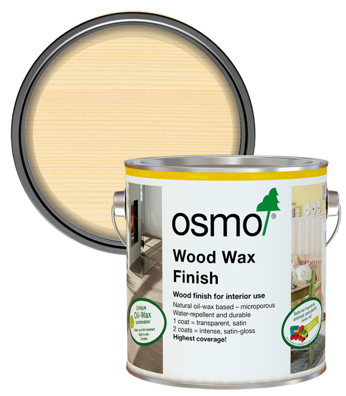 Osmo Wood Wax Finish - Clear - 2.5 Litre