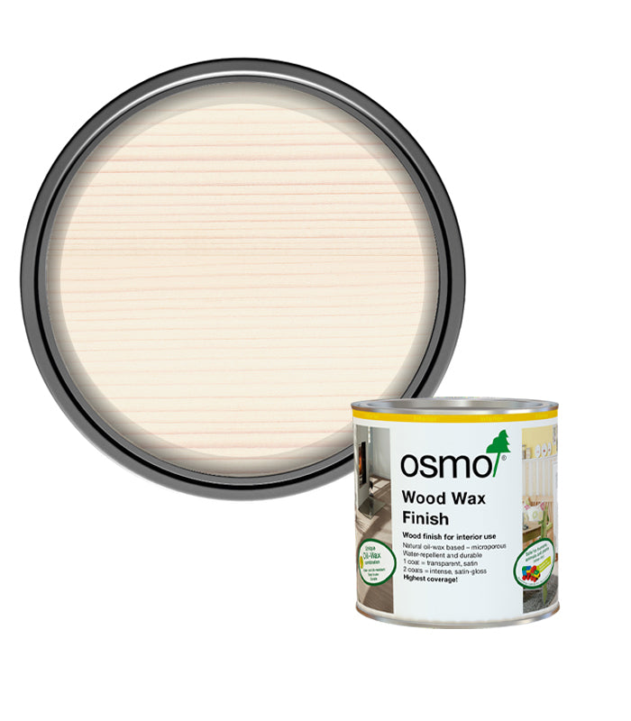 Osmo Wood Wax Finish - White - 375ml