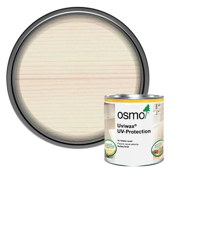 Osmo Uviwax Non Yellowing UV Protection Oil - White - Transparent - 125ml