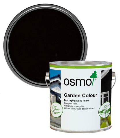 Osmo Garden Colour Satin - Jet Black (RAL 9005) - 2.5L
