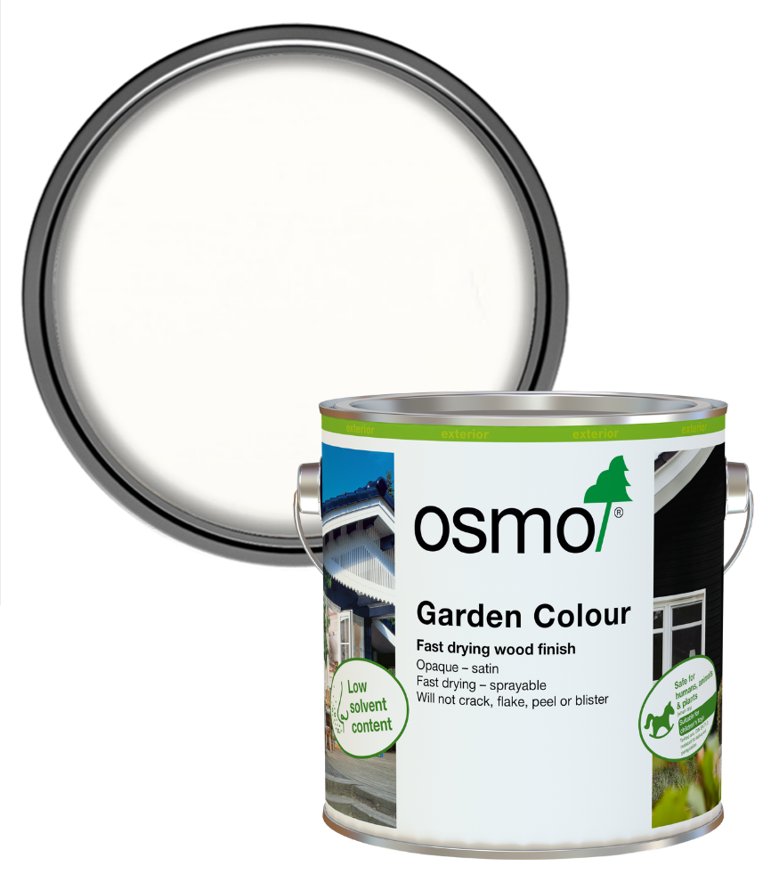 Osmo Garden Colour Satin - Pure White (RAL 9010) - 2.5L