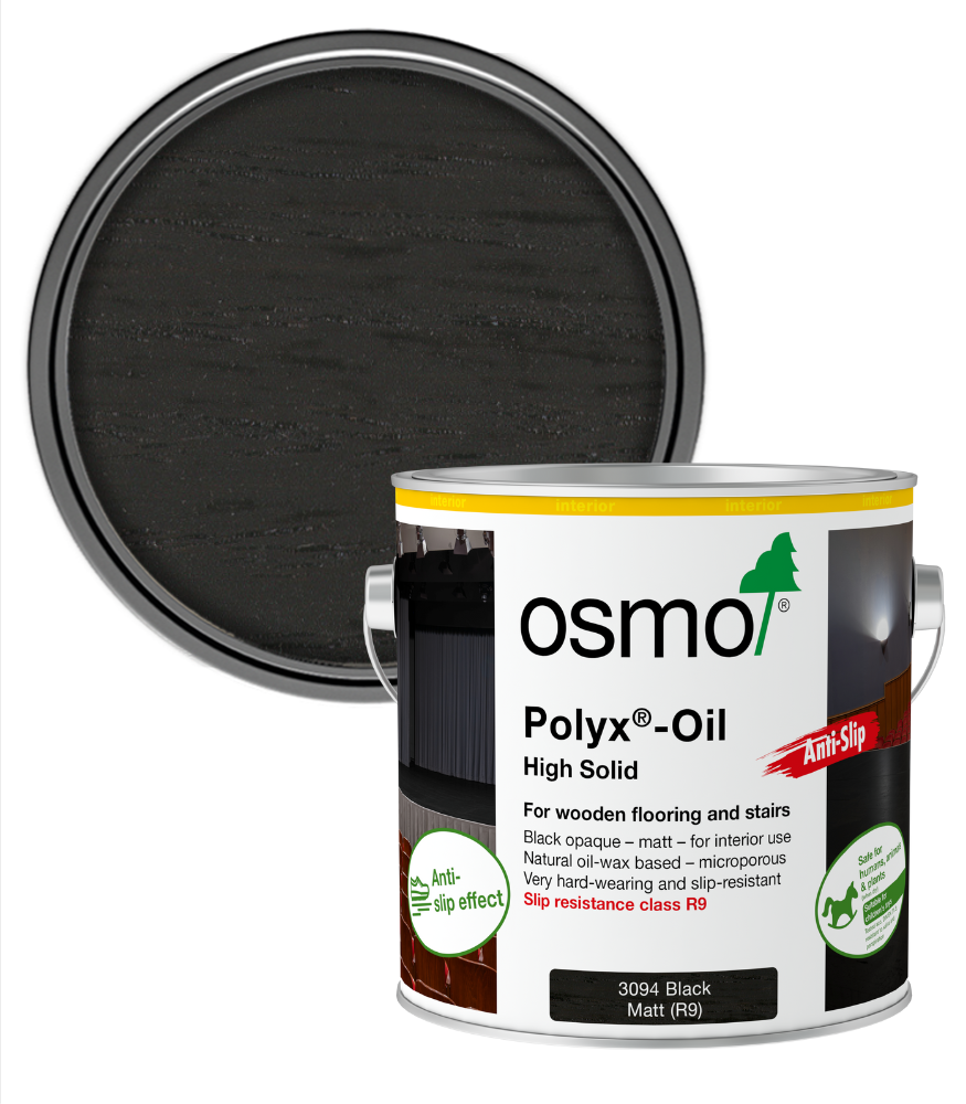 Osmo Polyx Oil Anti-Slip - Black - Matt - 2.5L