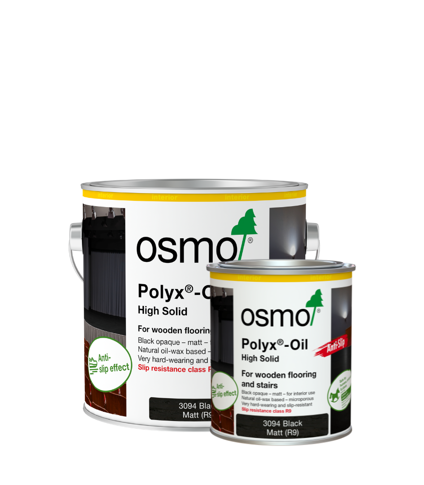 Osmo Polyx Hard Wax Oil Anti-Slip - Black