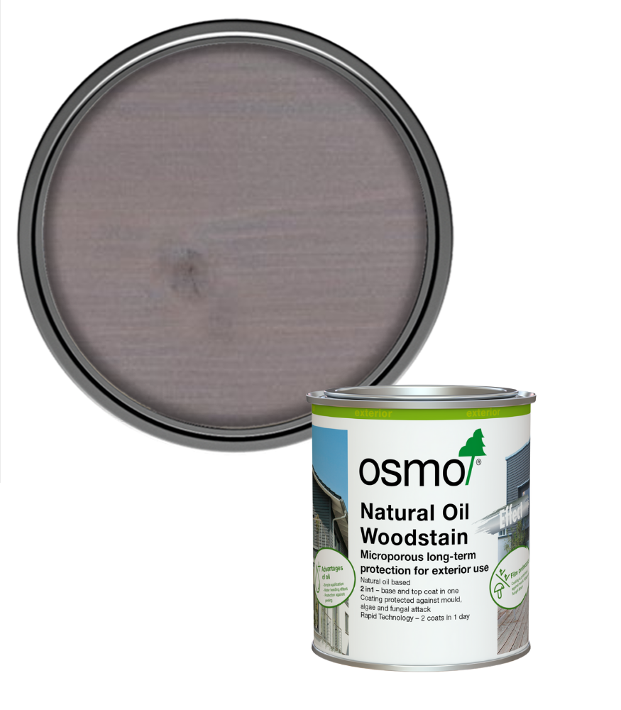Osmo Natural Oil Woodstain Effect Satin - Agate Silver - 750ml