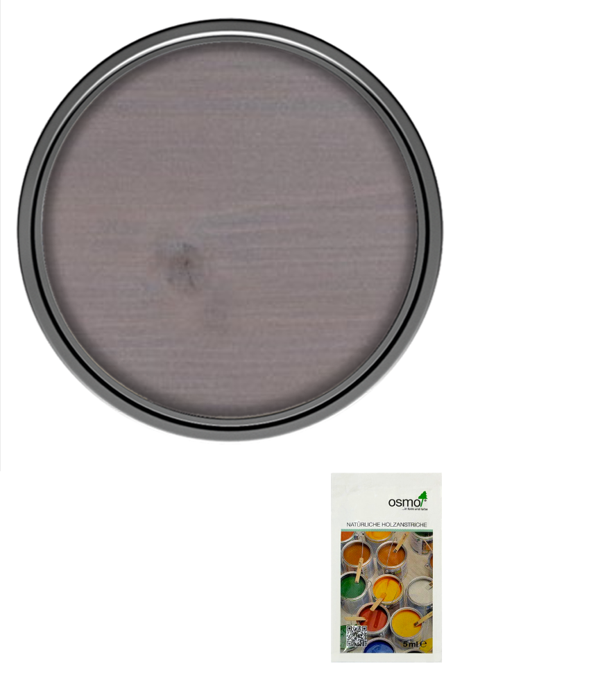 Osmo Natural Oil Woodstain Effect Satin - Agate Silver - Sample 5ml