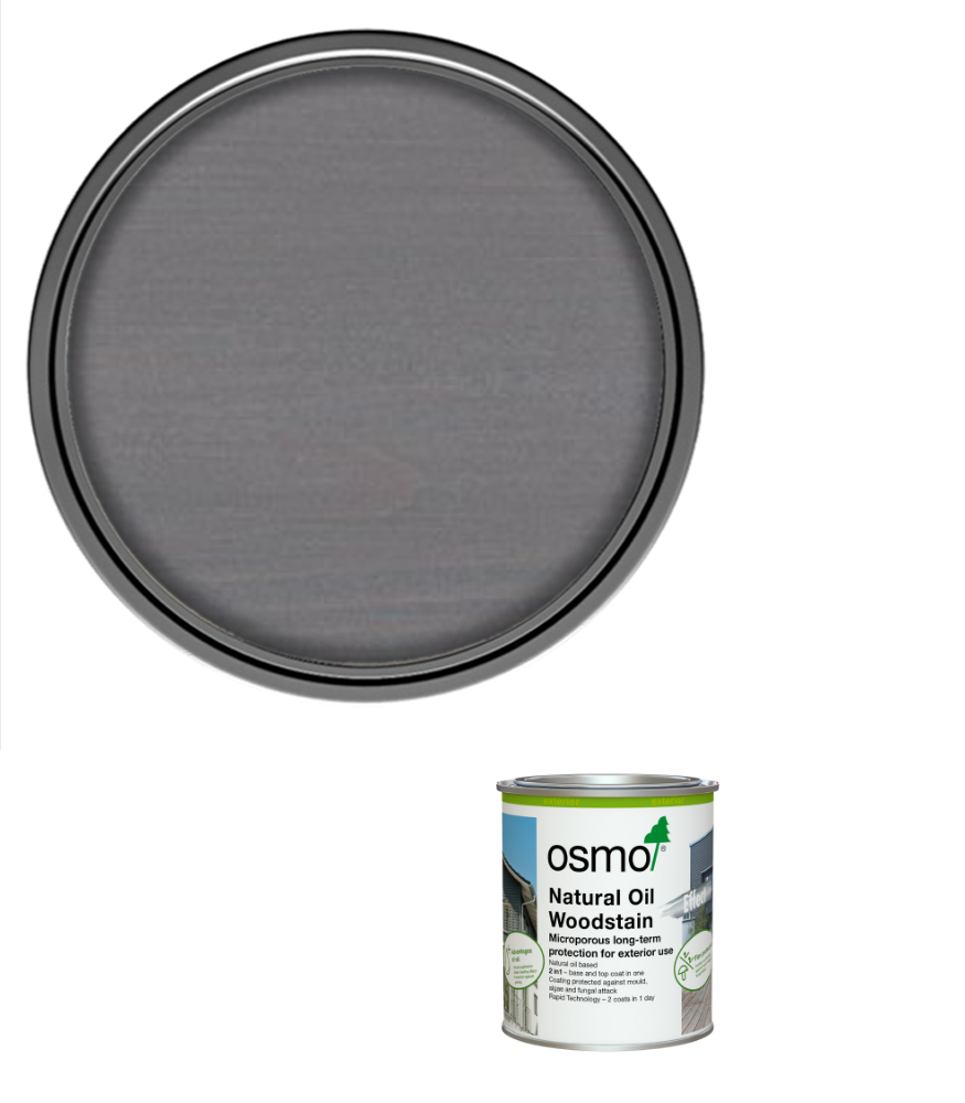 Osmo Natural Oil Woodstain Effect Satin - Graphite Silver - 125ml