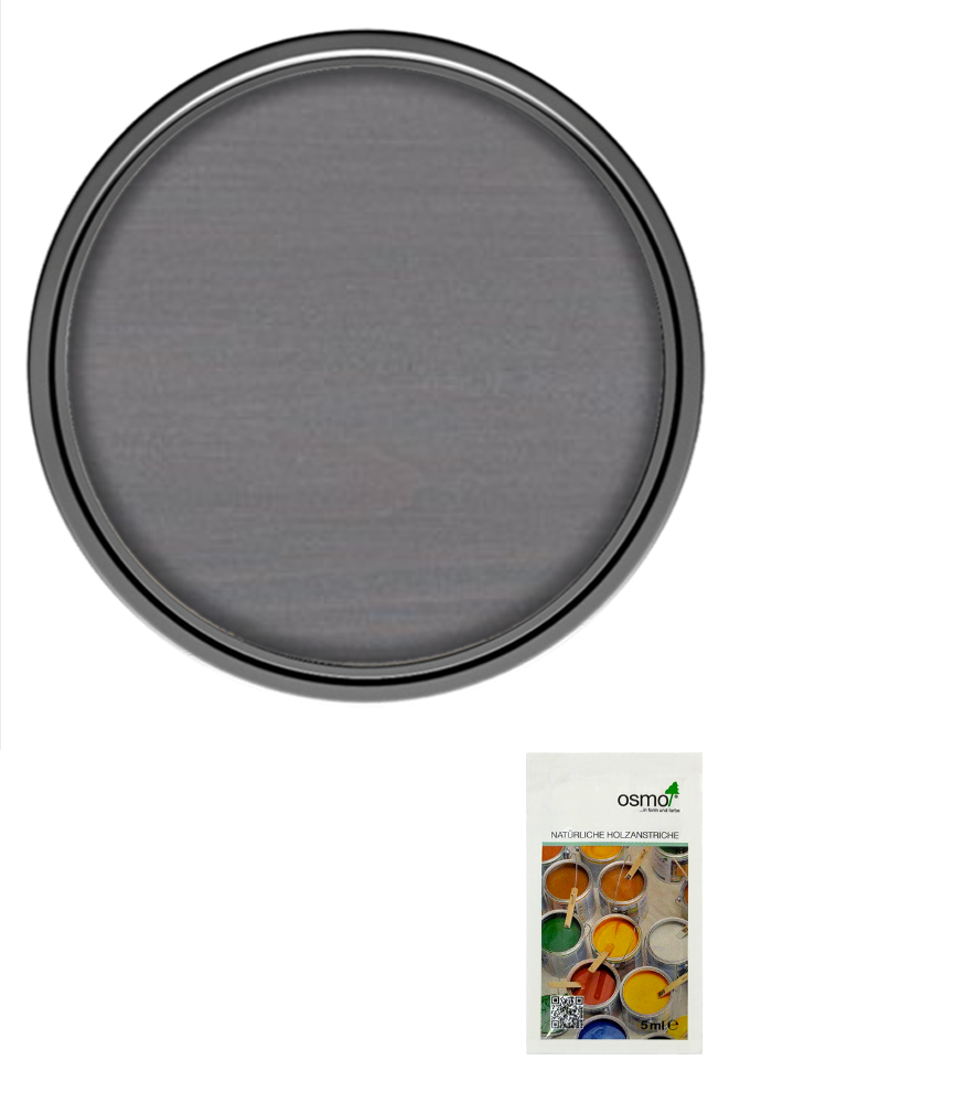 Osmo Natural Oil Woodstain Effect Satin - Graphite-Silver - Sample 5ml