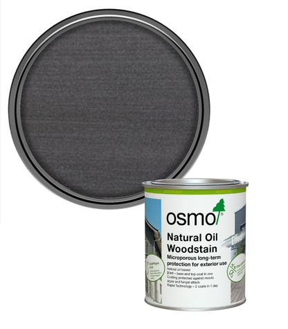 Osmo Natural Oil Woodstain Effect Satin - Onyx Silver - 750ml