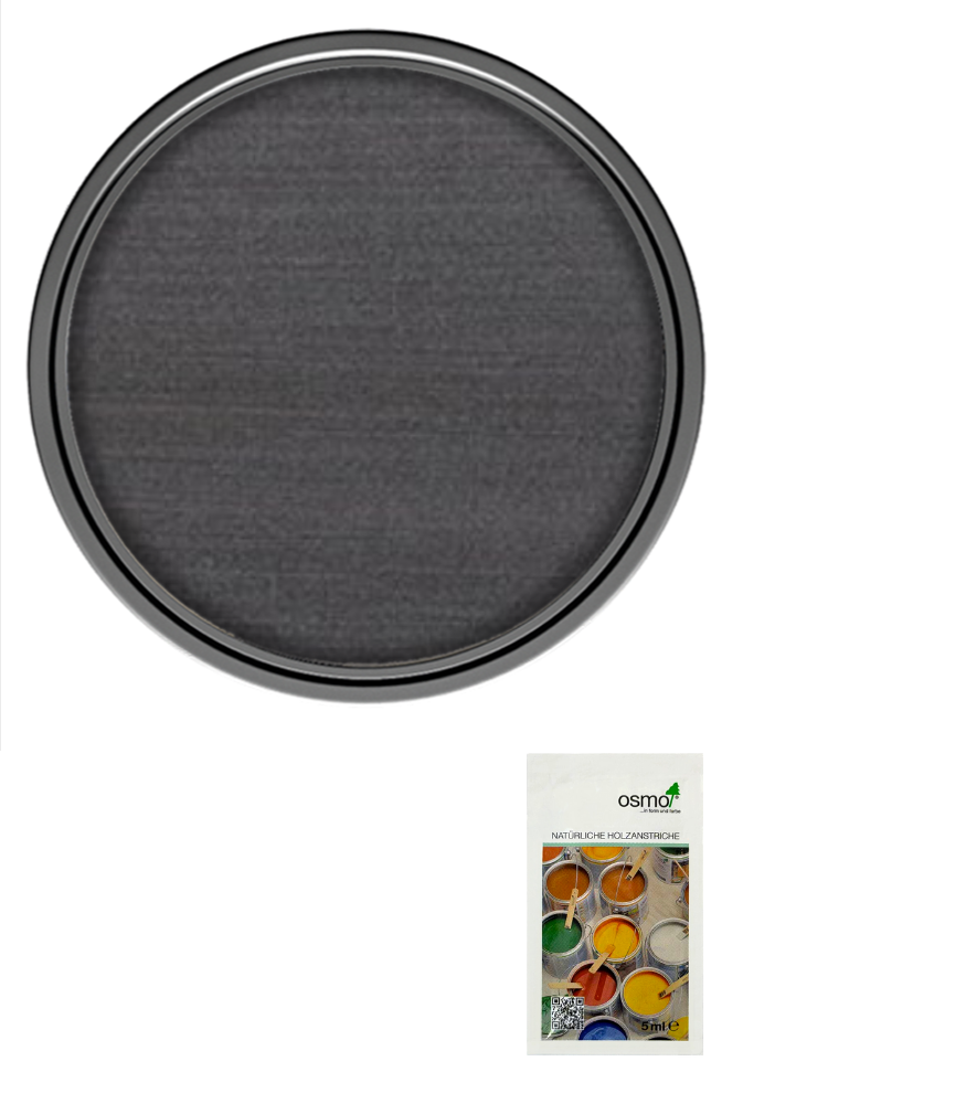 Osmo Natural Oil Woodstain Effect Satin - Onyx-Silver - Sample 5ml