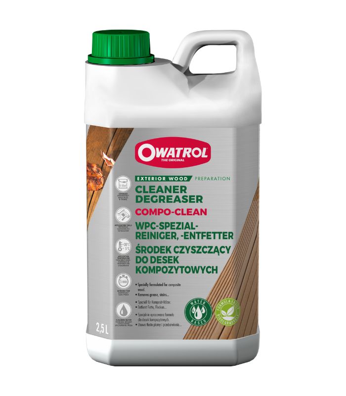 Owatrol Compo-Clean Cleaner and Degreaser for Composite Wood - 2.5 Litre