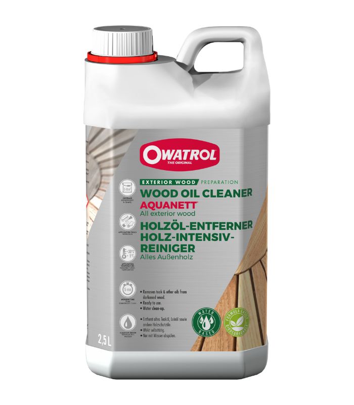 Owatrol Aquanett Oil Remover / Stripper for Wood - 2.5 Litre