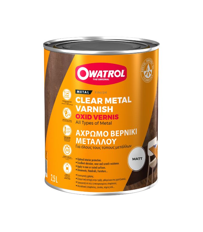 Owatrol Oxid Vernis Clear Protective Varnish - Matt - 2.5 Litre