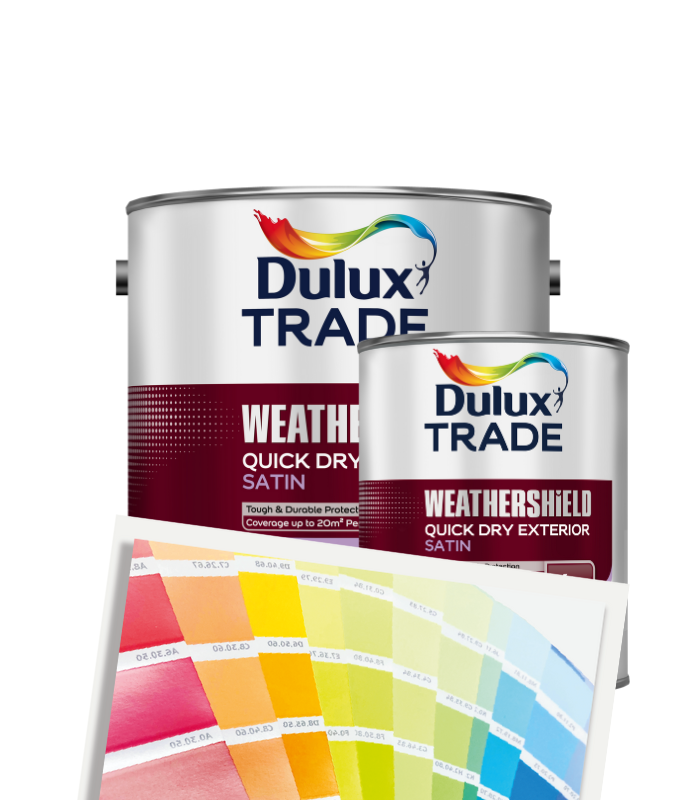 Dulux Trade Weathershield Quick Dry Exterior Satin - Tinted Colour Match