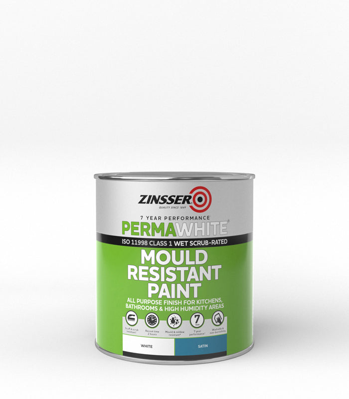 Zinsser Perma White Interior Paint - Satin - 1L