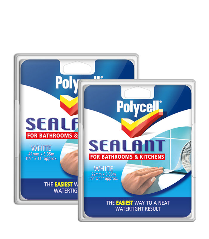 Polycell Bathroom and Kitchen Sealant Strip White - 41 or 22mm