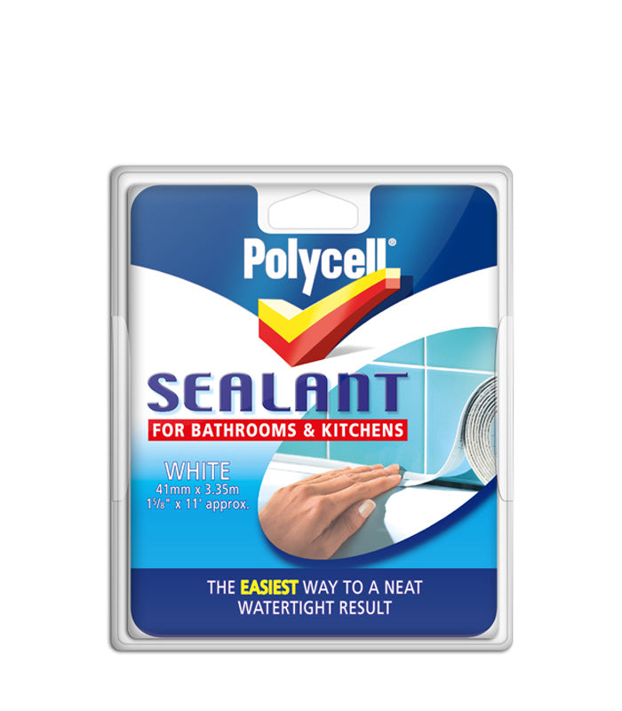 Polycell Bathroom and Kitchen Sealant Strip White - 41mm