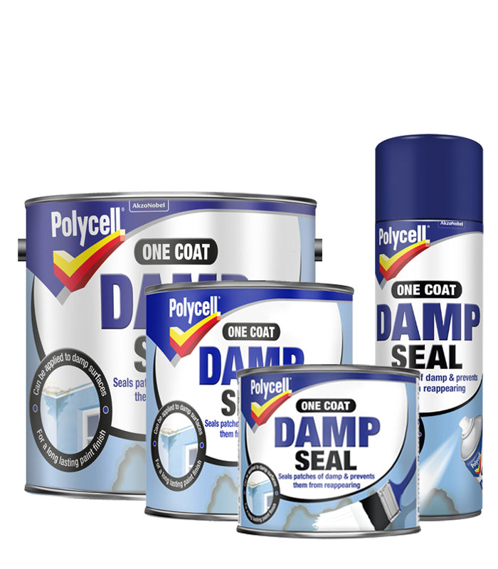 Polycell One Coat Damp Seal - Paint or Aerosol - All Sizes
