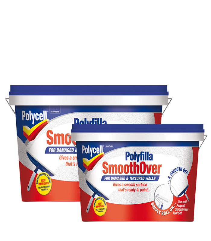 Polycell Smoothover For Cracked / Damaged / Textured Walls - 5 or 2.5 Litre