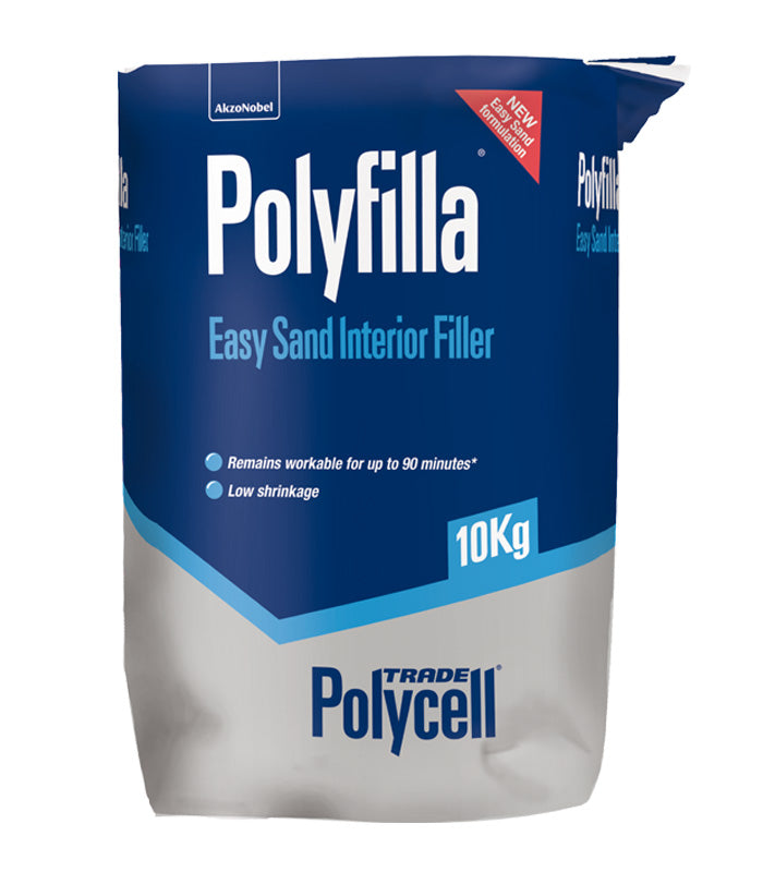 Polycell Trade Easy Sand Polyfilla - Interior Filler - 10 Kg