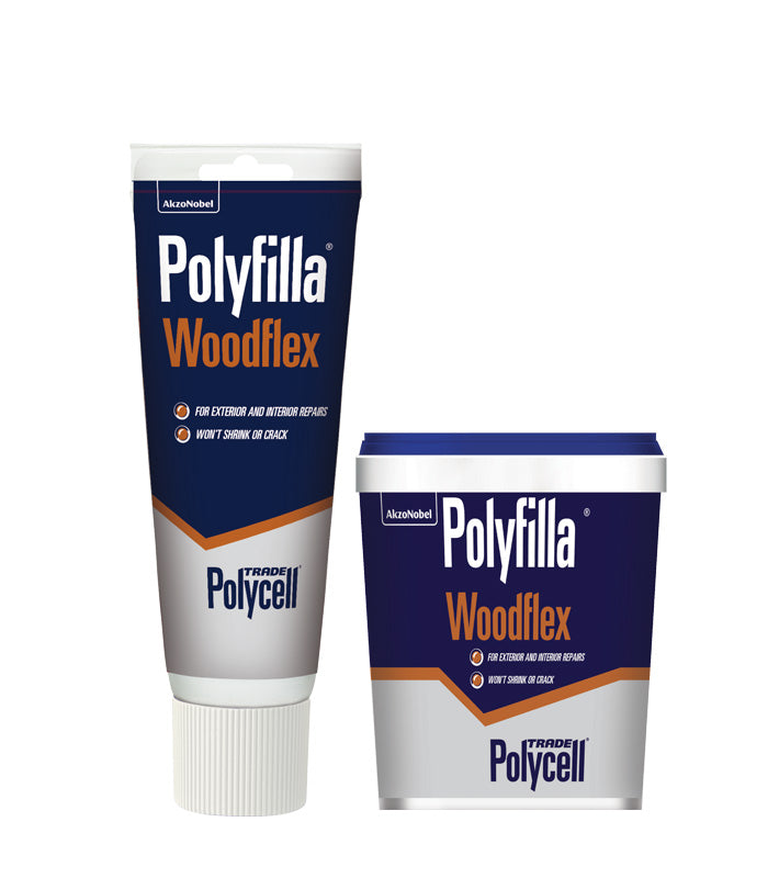 Polycell Trade Woodflex Polyfilla Filler - Ready Mixed - Tub or Tube