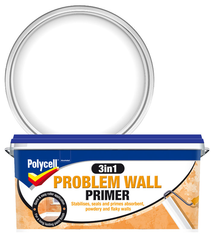 Polycell 3 in 1 Problem Wall Primer - 2.5 Litres