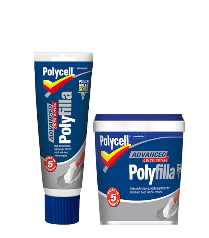 Polycell Advanced Polyfilla Filler - Ready Mixed - Tube or Tub