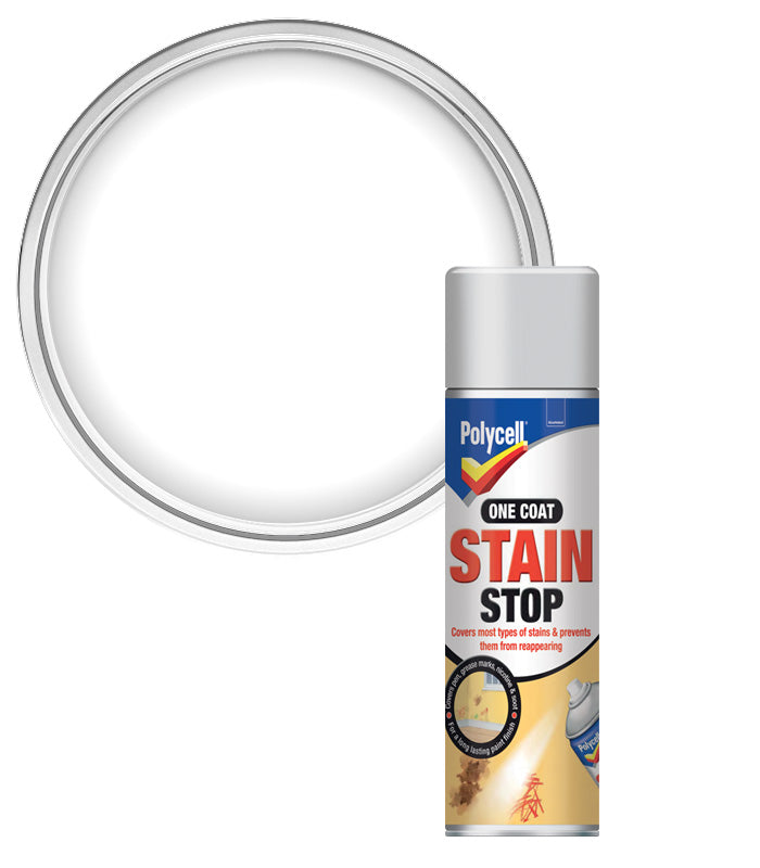 Polycell One Coat Stain Stop Aerosol - 250ml
