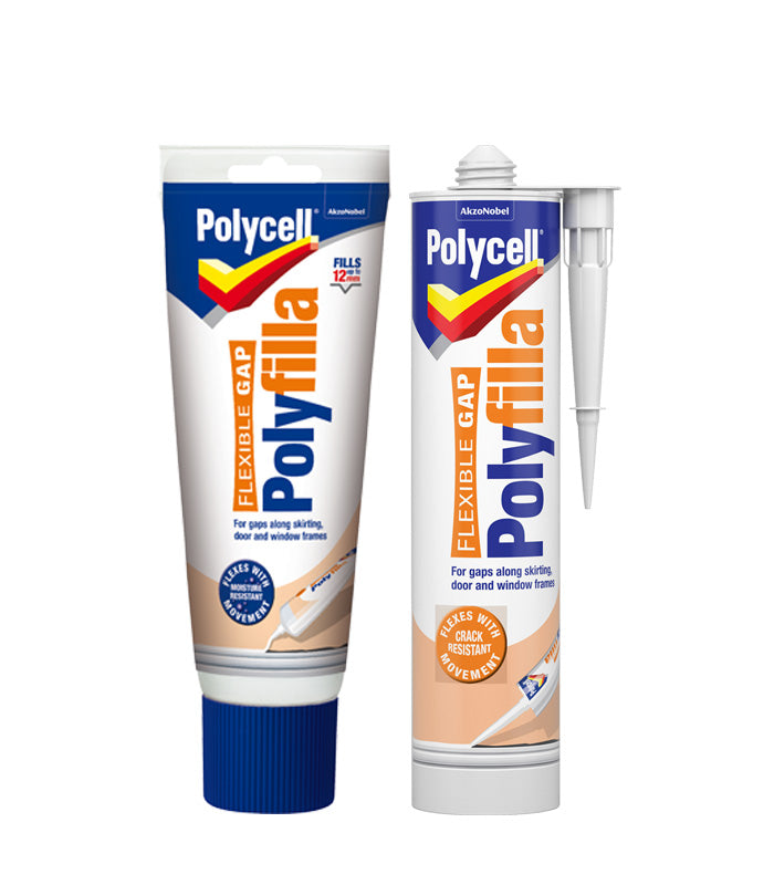 Polycell Polyfilla Flexible Gap Filler - Cartridge or Ready Mixed Tube