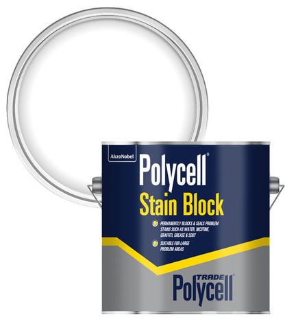 Polycell Trade Stain Block Paint - 2.5 Litres