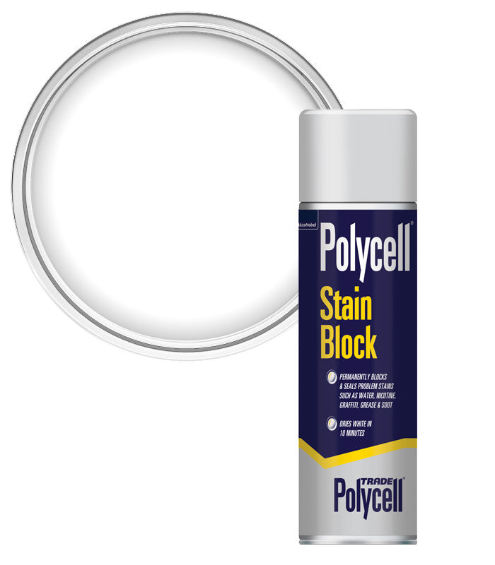 Polycell Trade Stain Block Paint - Aerosol 500ml