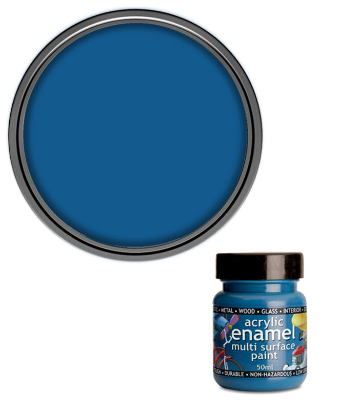 Polyvine - Acrylic Enamel Paint - 50ml - Baltic Blue