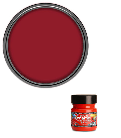 Polyvine - Acrylic Enamel Paint - 20ml - Bright Red