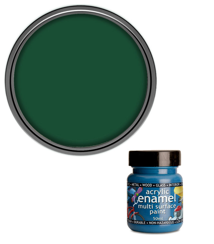 Polyvine - Acrylic Enamel Paint - 50ml - Brunswick Green