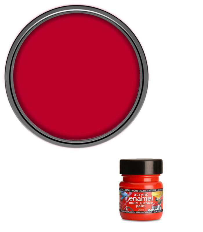 Polyvine - Acrylic Enamel Paint - 20ml - Ferrari Red