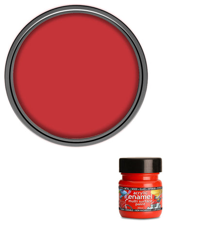 Polyvine - Acrylic Enamel Paint - 20ml - Fire Orange