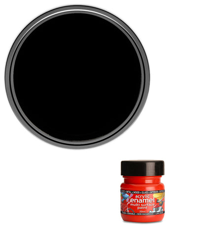 Polyvine - Acrylic Enamel Paint - 20ml - Black