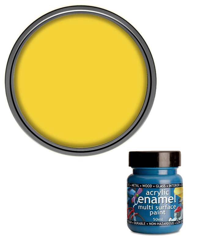 Polyvine - Acrylic Enamel Paint - 50ml - Lemon